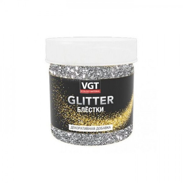 Блестки VGT Pet Glitter 50 г серебро