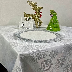 Скатерть Nivasan Sk.sb-120 Серебро 120*145 см. Изображение - 1