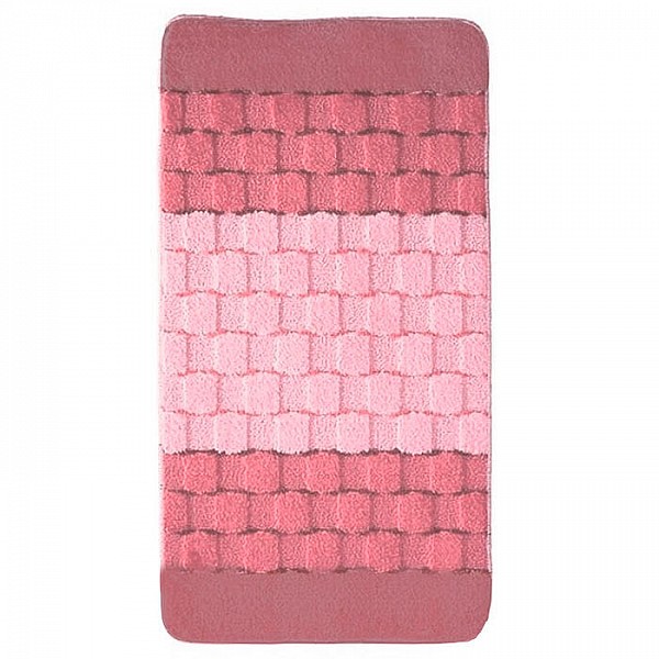 Набор ковриков для ванной комнаты Banyolin Silver 60*100/50*60 см розовый