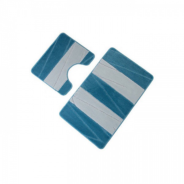 Комплект ковриков для ванной комнаты Callavi Nada 58564-6588 2 шт 60*100 и 50*60 см туманная синева