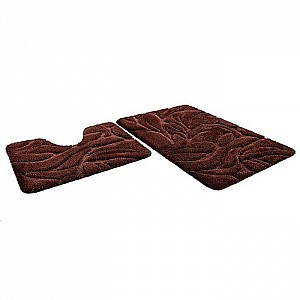 Набор ковриков для ванной комнаты Shahintex Free Style 60*100+60*50 см шоколадный
