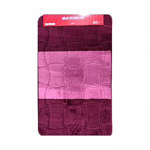 Набор ковриков для ванной комнаты Maximus Sariyer 2576-aubergine-sariyer 60*100 см 50*60 см