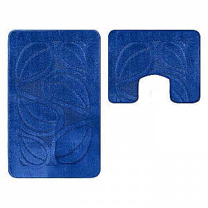 Набор ковриков для ванной комнаты Maximus Flora 2582-d.blue-flora 60*100 см 50*60 см