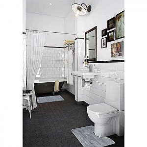 Набор ковриков для ванной комнаты Maximus Flora 2572-metal-grey-flora 50*80 см 40*50 см. Изображение - 4