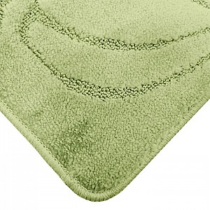 Набор ковриков для ванной комнаты Maximus Flora 2510 зелёный 50*80 см 40*50 см. Изображение - 1