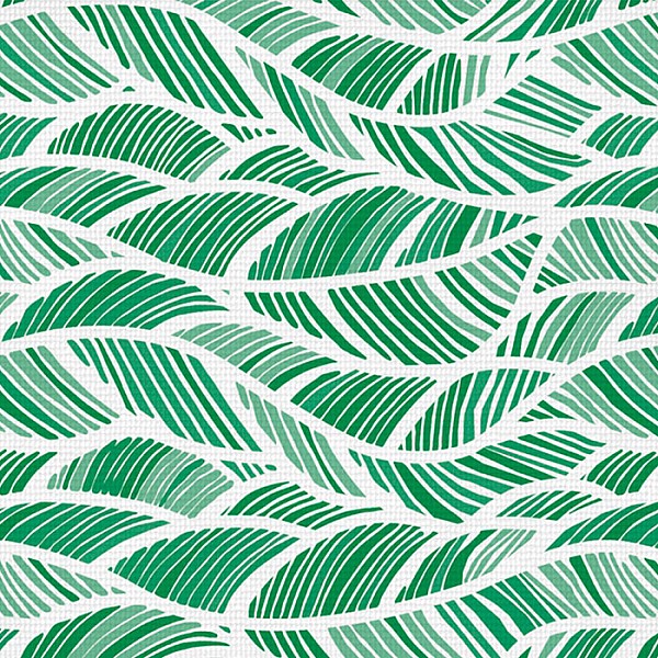 Коврик напольный из вспененного ПВХ Вилина Листья зеленые 65*100 см