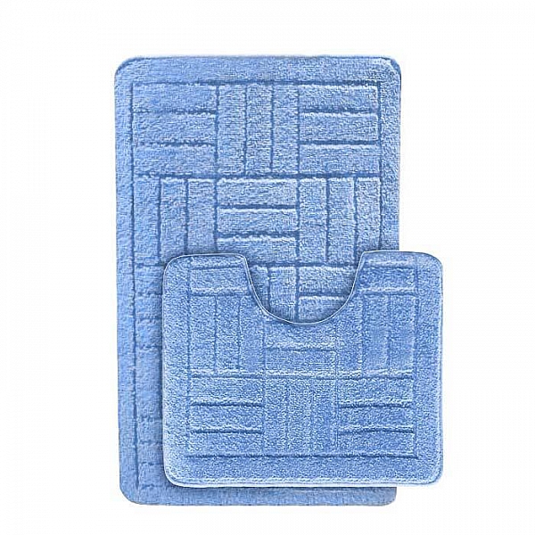 Комплект ковриков для ванной комнаты Banyolin Medium Extra голубой 50*80 см 50*60 см
