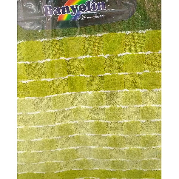Набор ковриков для ванной комнаты Banyolin Silver 60*100/50*60 см зеленый