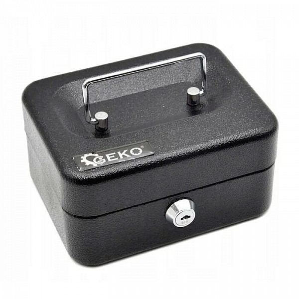 Ящик для денег Geko G10900 с ключом металлический 150*120*80 мм
