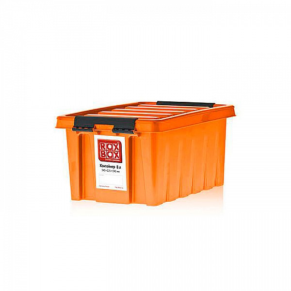 Контейнер Rox Box универсальный с крышкой 8 л оранжевый