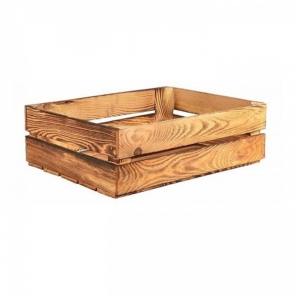 Ящик деревянный обожженный без полки 50*40*15 см