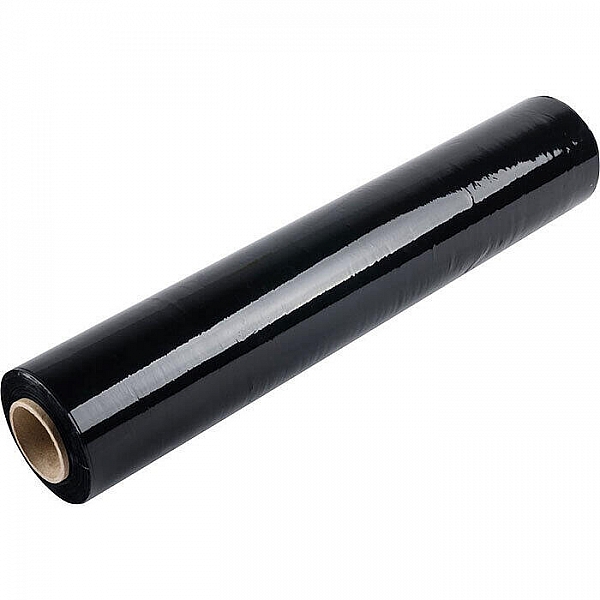 Стретч-пленка ручная мотка 23 мкм*500 мм*190 м черная 2 кг