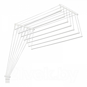 Сушилка для белья потолочная Comfort Alumin алюминиевая 2.5 м 7 прутьев