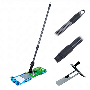 Швабра универсальная ВОТ! Синель EKB002 с накладкой и прорезиненной телескопической рукояткой 130 см. Изображение - 1