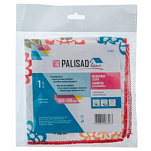 Салфетка из микрофибры Palisad Home 923435 универсальная с цветами 300*300 мм. Изображение - 3