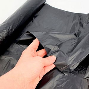 Мешки для мусора 120 л 41438 34 мкм 65*103 см черные в рулоне 10 шт. Изображение - 2