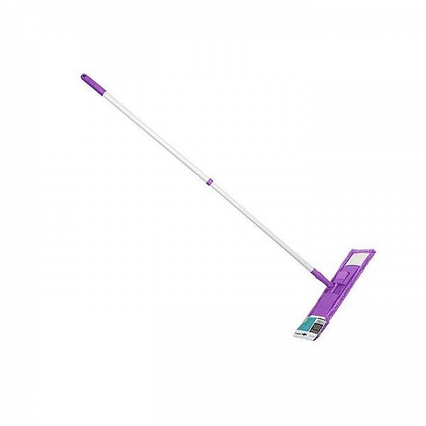 Швабра Perfecto linea 43-392010 для пола с насадкой из микрофибры фиолетовая
