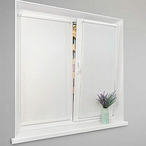 Рулонная штора Lm Decor Гранж LM 46-01 78*160 см белый. Изображение - 4