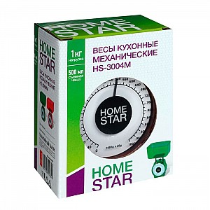 Весы кухонные механические HomeStar HS-3004М зеленые 1 кг. Изображение - 4