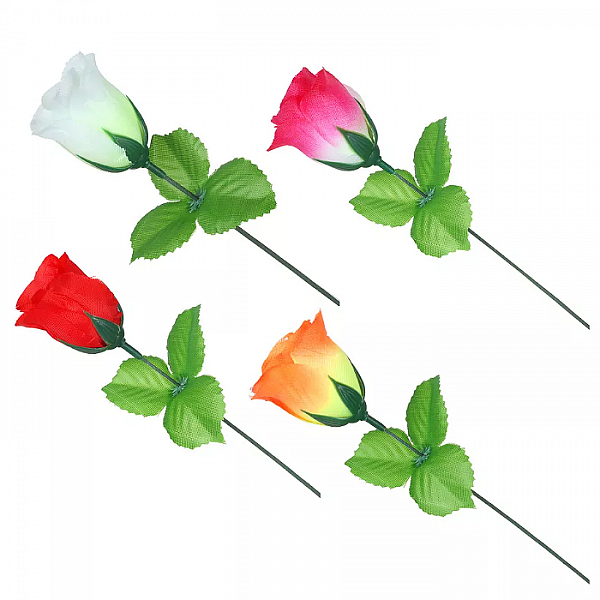 Цветок искусственный в виде розы 35-40 см