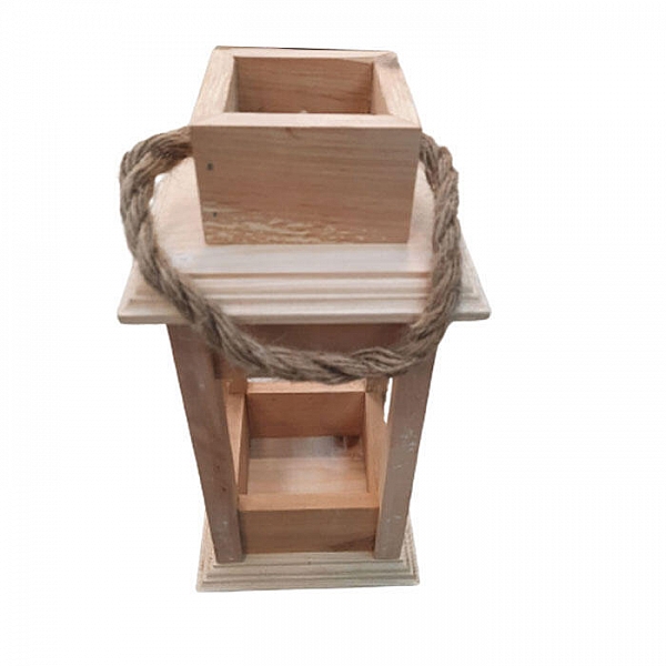 Декоративное изделие Фонарь интерьерный ФОНЕ02 естественный цвет 27*13*4.5 см