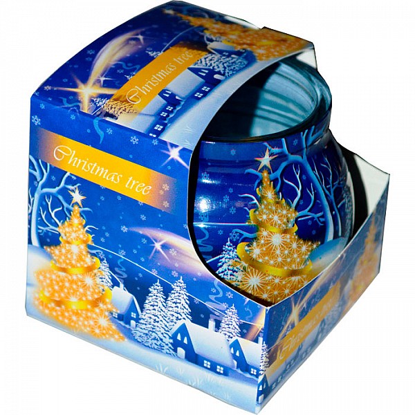 Декоративная свеча Miral Рождественское дерево АТ95 с запахом