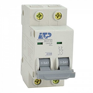 Автоматический выключатель ETP 122357 ВА 47-63 2P 20А (С)