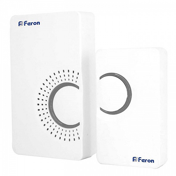Звонок Feron E-373 23686 электрический дверной белый серый
