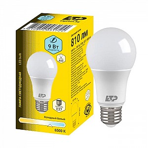 Лампа светодиодная ETP 35906 A60 9W E27 6500K