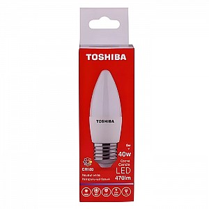 Лампа светодиодная Toshiba Candle C35 5W 4000K CRI80 ND E27 40W