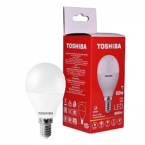 Лампа светодиодная Toshiba Golf G45 8W 3000K CRI 80 ND E14 60W