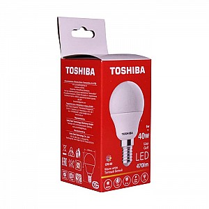 Лампа светодиодная Toshiba Golf G45 5W 3000K 470LM E14 40W