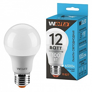 Лампа светодиодная Wolta LX 30W60BL12E27 A60 12Вт Е27 6500К