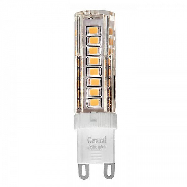Лампа светодиодная General GLDEN-G9-7-P-220-2700 654000
