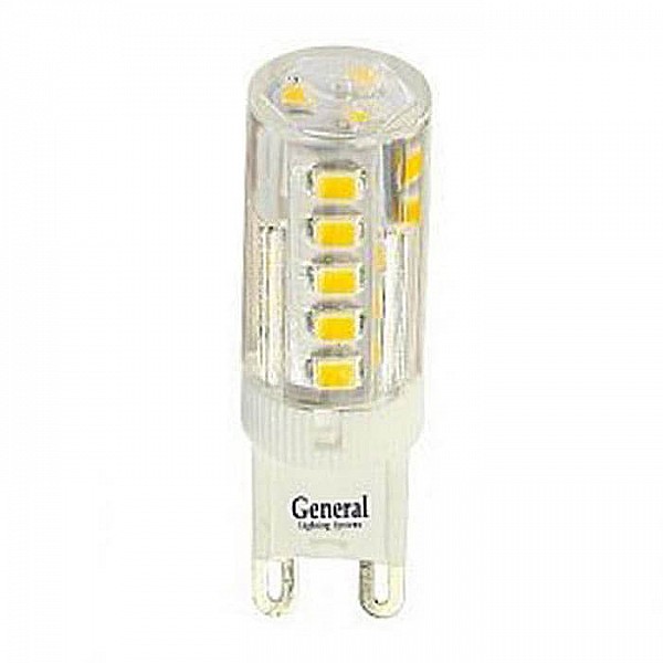 Лампа светодиодная General GLDEN-G9-5-P-220-2700 653800