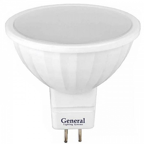 Лампа светодиодная General GLDEN-MR16-B-12-230-GU5.3-4000 661466
