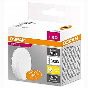 Лампа светодиодная Osram Value GX53 7Вт 2700K LED