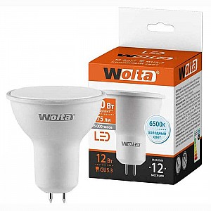 Лампа светодиодная Wolta 25WPAR16-230-12GU5.3 12Вт 6500K GU5.3