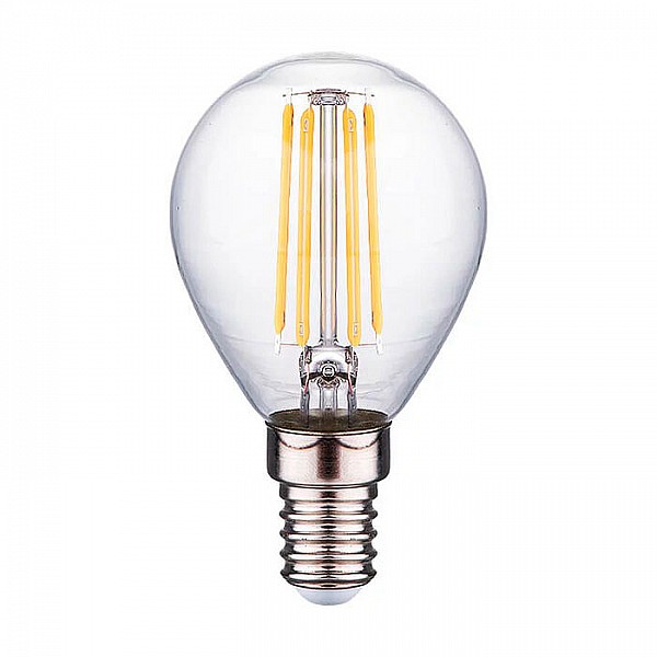 Лампа светодиодная Фарлайт FAR000032 G45 7 Вт 4000 К Е14 нитевидная прозрачная шар