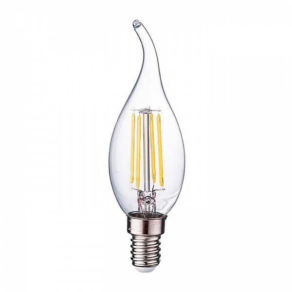 Лампа светодиодная Фарлайт FAR00029 CW35 7 Вт 2700 К Е14 нитевидная прозрачная свеча на ветру
