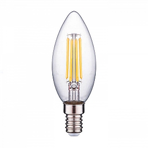 Лампа светодиодная Фарлайт FAR000027 C35 7 Вт 2700 К Е14 нитевидная прозрачная свеча