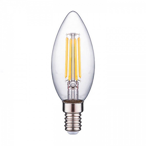 Лампа светодиодная Фарлайт FAR000027 C35 7 Вт 2700 К Е14 нитевидная прозрачная свеча