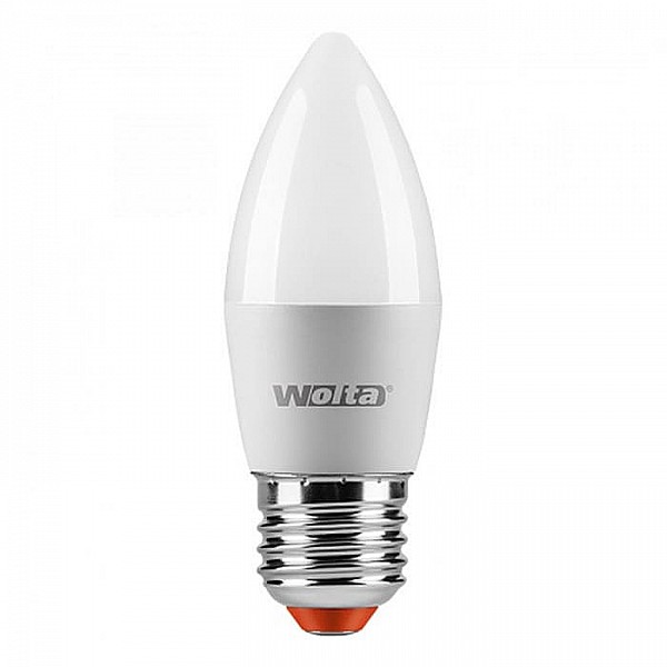 Лампа светодиодная Wolta 25SC7.5E27 Свеча C37 7.5Вт 4000К Е27