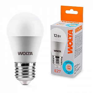 Лампа светодиодная Wolta 25W45GL12E27 G45 12Вт 1050лм 6500К Е27