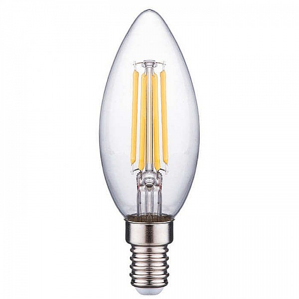 Лампа светодиодная Фарлайт FAR000191 C35 11Вт 6500К Е14 нитевидная прозрачная свеча