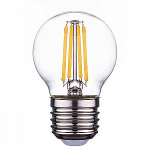 Лампа светодиодная Фарлайт FAR000033 G45 7Вт 2700К Е27 нитевидная прозрачная шар