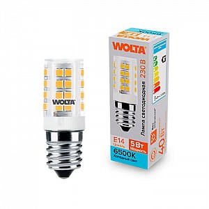 Лампа светодиодная Wolta WSTD-JCD-5W6KE14-C 5Вт 6500К Е14