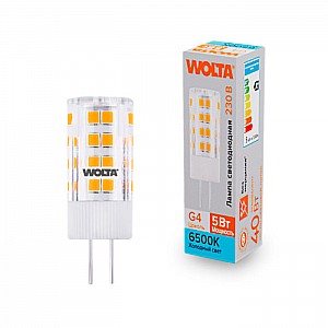 Лампа светодиодная Wolta WSTD-JC-220V5W6KG4-C 5Вт 6500К G4