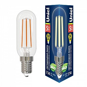 Лампа светодиодная Uniel LED-Y25-5W/3000K/E14/CL GLZ04TR для холодильников и вытяжки