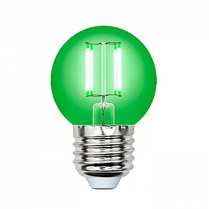 Лампа светодиодная Uniel Air color UL-00002988 LED-G45-5W/GREEN/E27 GLA02GR зеленый свет